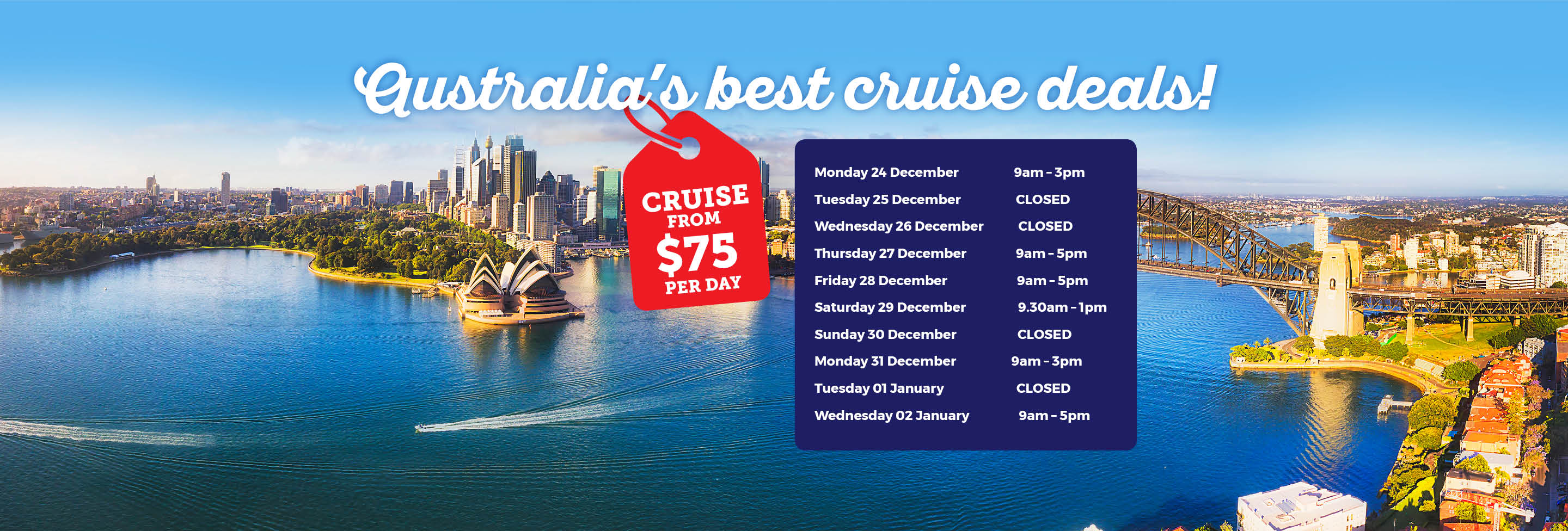 cruise specials australia