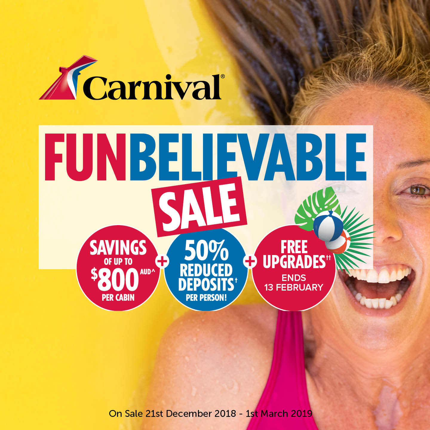 Carnival Cruise Deals from Sydney with three fun ships Carnival