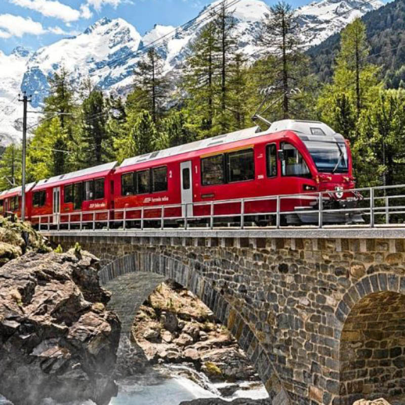 Luxury Mediterranean Cruise, Trio of Italian Lakes & Scenic Swiss Rail